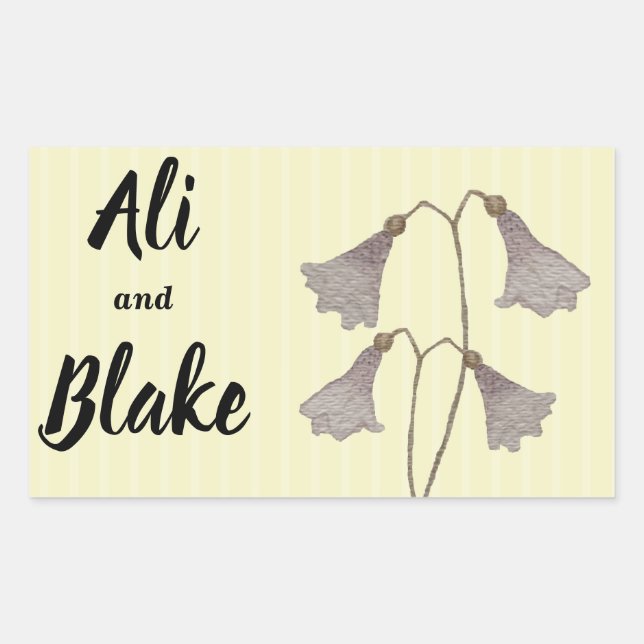 Wildflower Watercolor Botanical Flowers Sticker (Front)