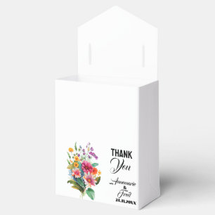 Wildflower Watercolor Favor Box