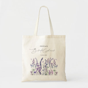  Wildflower Watercolor Floral Bridal Shower  Tote Bag