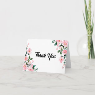 Wildflower Watercolor Thank You Notecard