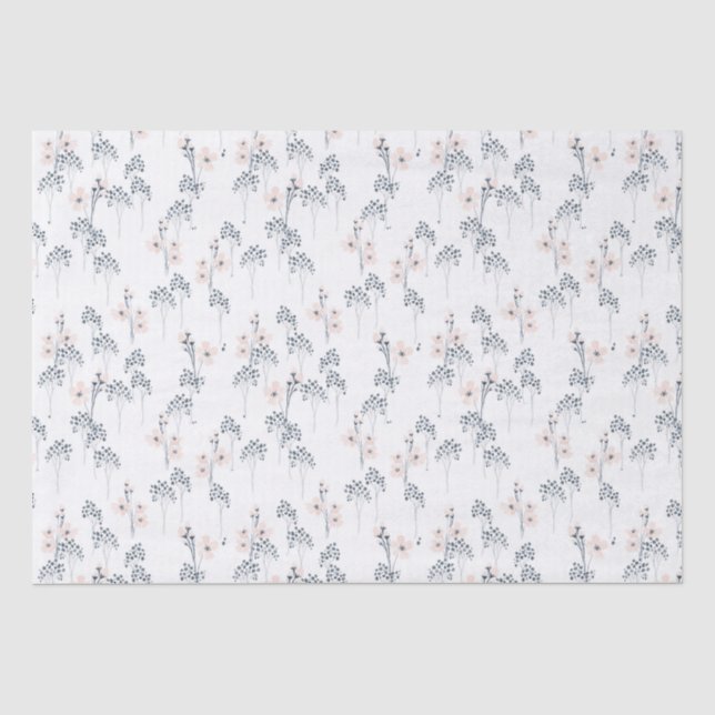 Wildflower Watercolor Tissue Paper (Front)