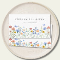 Wildflower Watercolor Yoga Instructor