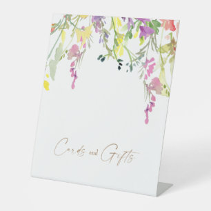 Wildflower Wedding Cards & Gifts Sign