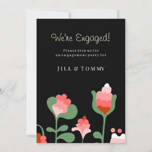 Wildflower Wedding Engagement Party Invitation