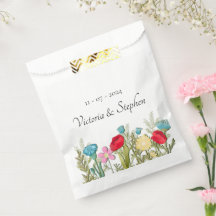 Wildflower Wedding Favour Bags