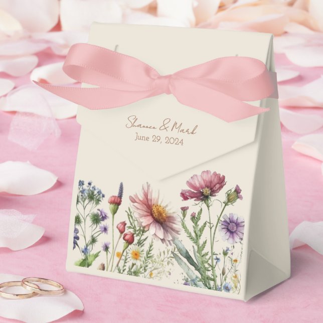 Wildflower Wedding Favour Gift Box (Wedding)