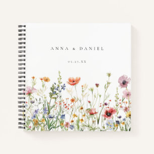 Wildflower Wedding Guest Book