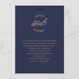 Wildflower Wedding Insert