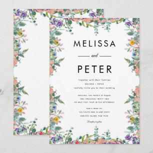 Wildflower Wedding Invitation