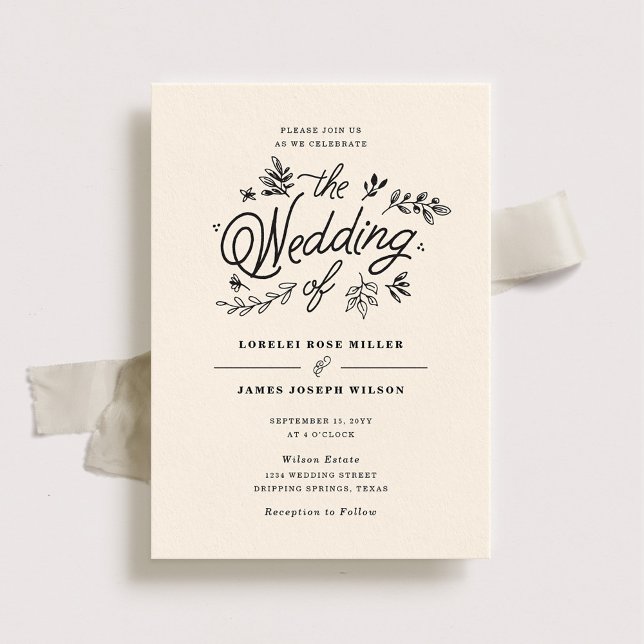 Wildflower Wedding Invitation (Creator Uploaded)