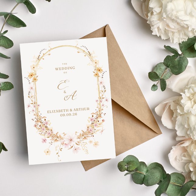 Wildflower Wedding Invitation (Creator Uploaded)