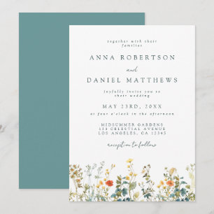Wildflower Wedding Invitation
