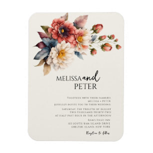 Wildflower Wedding Magnet