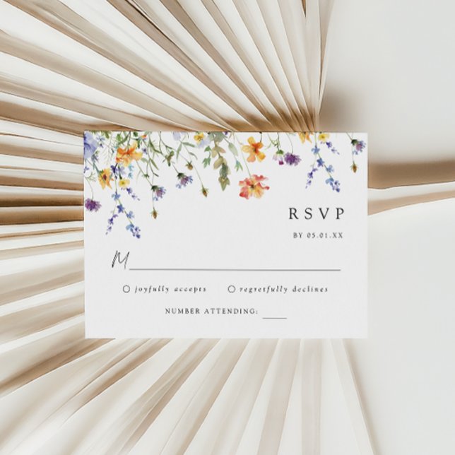 Wildflower Wedding RSVP Card (Creator Uploaded)