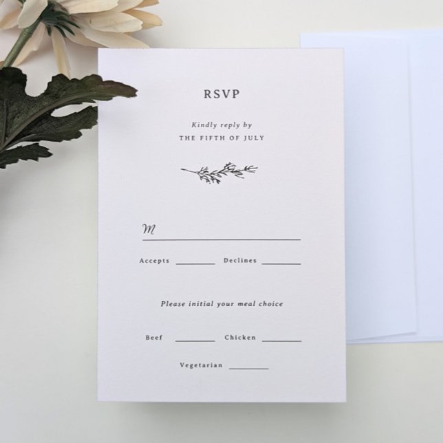 Wildflower Wedding RSVP Card (Creator Uploaded)