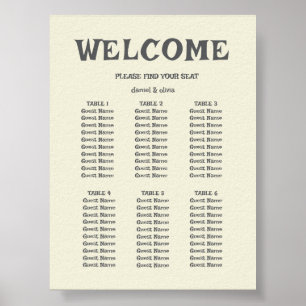 Wildflower Wedding Rustic Country Seating Charts