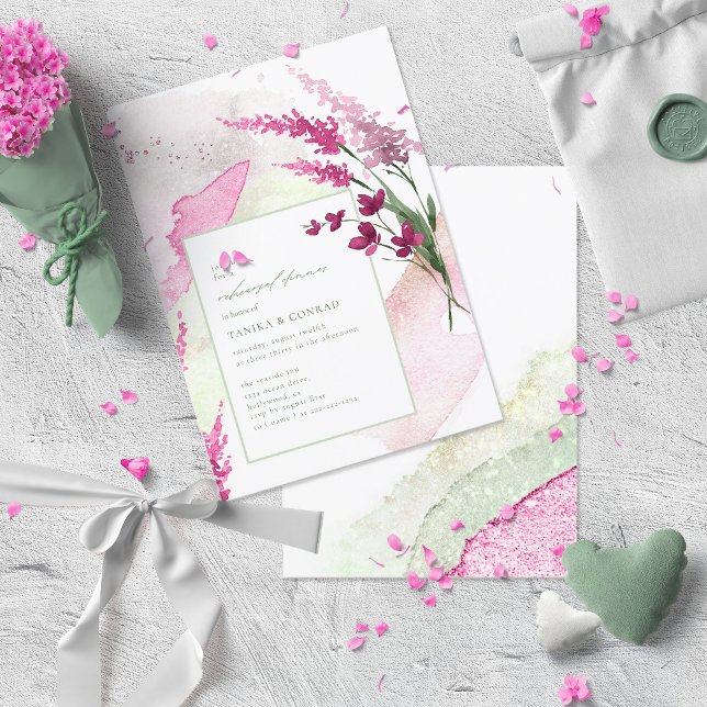 Wildflower Wedding Watercolor Rehearsal Fsia ID954 (Creator Uploaded)