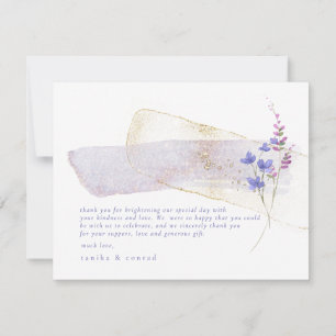 Wildflower Wedding Watercolor Thank You Peri ID954