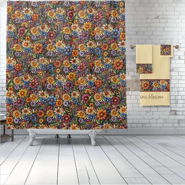 Wildflower Whimsy (Wildflower Whimsy shower curtain and towel set)