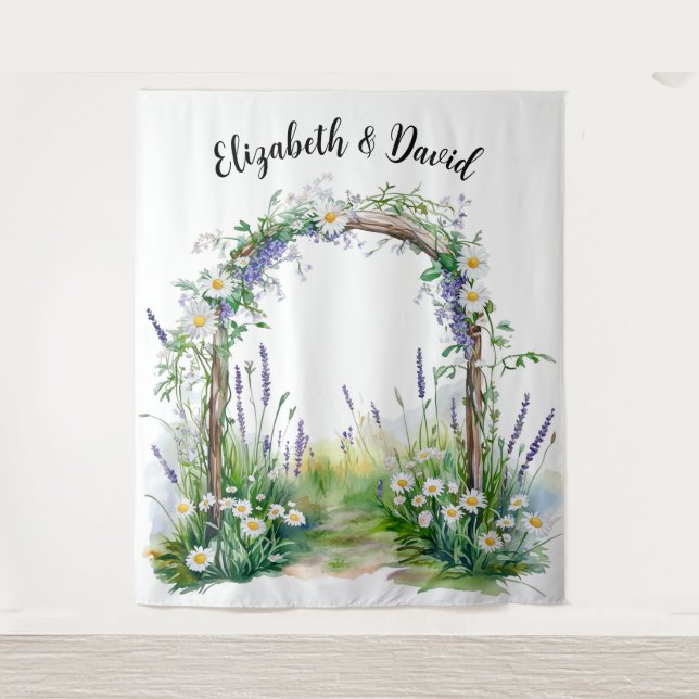 Wildflower Whimsy Backdrop Tapestry (Front)