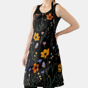Wildflower Whimsy – Soft Meadow Pattern Apron