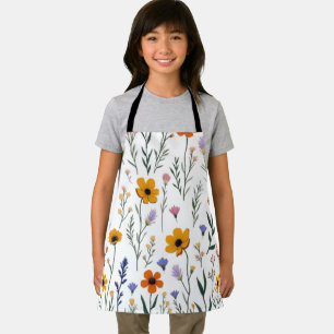 Wildflower Whimsy – Soft Meadow Pattern Apron