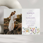 Wildflower Wild Flower Floral Garden Photo Wedding Invitation<br><div class="desc">This is a Wildflower Wild Flower Floral Garden Custom Picture Photo Wedding Invitation!</div>