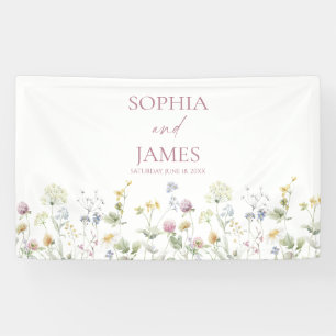 Wildflower Wild Flower Floral Garden Wedding Banner