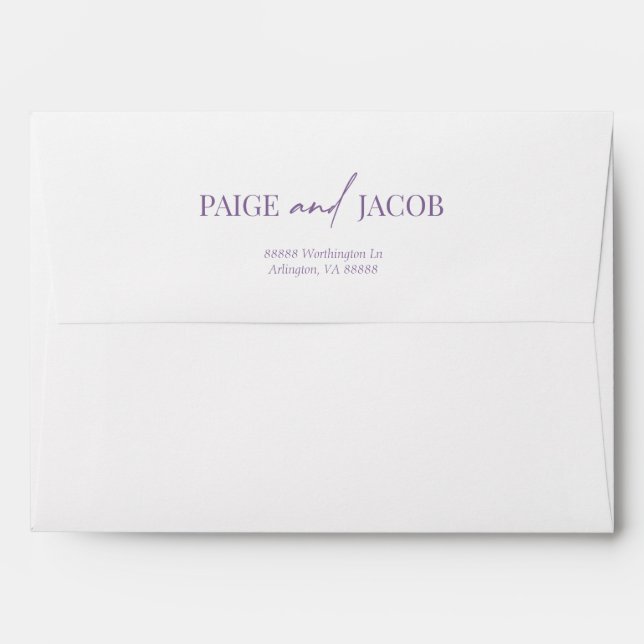 Wildflower Wild Flower Floral Garden Wedding Envelope (Back (Top Flap))