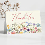 Wildflower Wild Flowers Floral Garden Thank You Card<br><div class="desc">This is a Wildflower Wild Flowers Floral Garden Thank You Card!</div>
