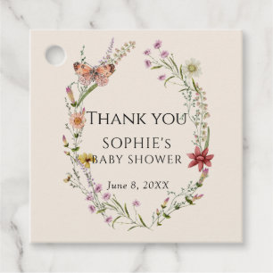 Wildflower Wishes A Baby Shower In Bloom Favour Tags