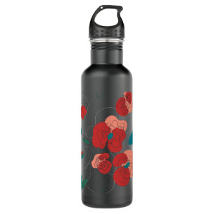 Wildflower Wonderland   Stylized Flowers pattern 710 Ml Water Bottle