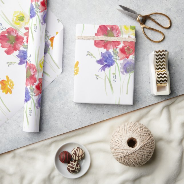 Wildflower  wrapping paper (Crafts)