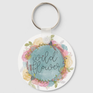 Wildflower Wreath Floral Keychain
