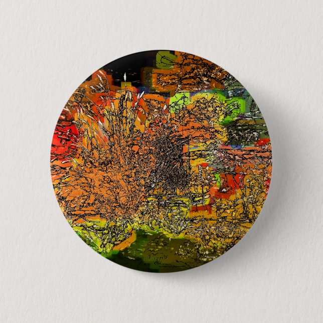 WILDFLOWERS 2 INCH ROUND BUTTON (Front)