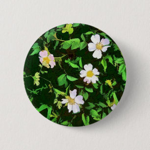 WILDFLOWERS 2 INCH ROUND BUTTON