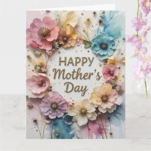 Wildflowers 3D Mother´s Day Card