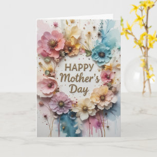 Wildflowers 3D Mother´s Day Card