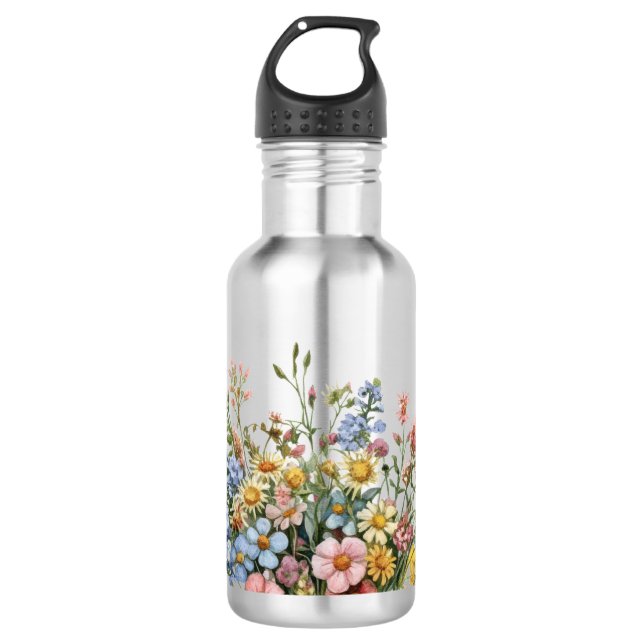 Wildflowers  532 ml water bottle (Front)