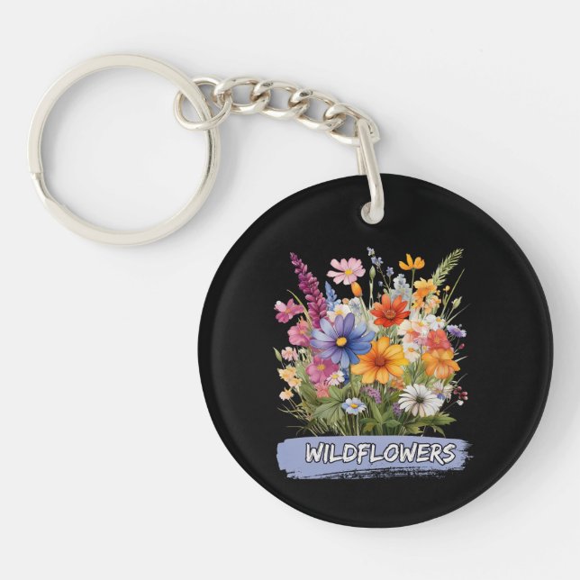 Wildflowers Acrylic Keychain (Front)