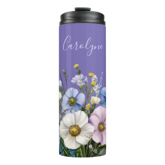 Wildflowers & Add your name  Thermal Tumbler