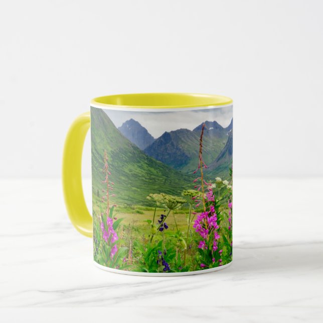 Wildflowers Alaskan Valley Mug (Front Left)