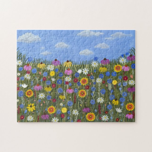 Wildflowers and Blue Skies Jigsaw Puzzle (Horizontal)