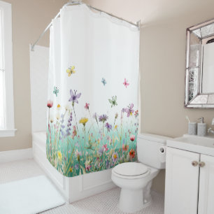 Wildflowers and Butterflies Green Medow Refrehing