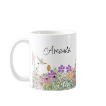Wildflowers and Greenery Floral Coffee