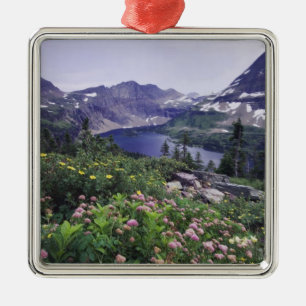 Wildflowers and Hidden Lake, Shrubby Metal Ornament