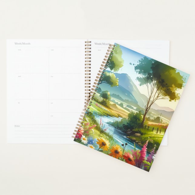 Wildflowers and Stream in Spring Valley Planner (Display)