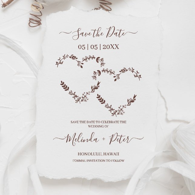 Wildflowers and Twigs Two Heart for Wedding Rubber Stamp (Creator Uploaded)