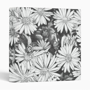 Wildflowers Art Binder Honey Bee & Flowers Gifts