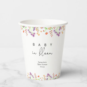 Wildflowers - Baby in bloom Paper Cups